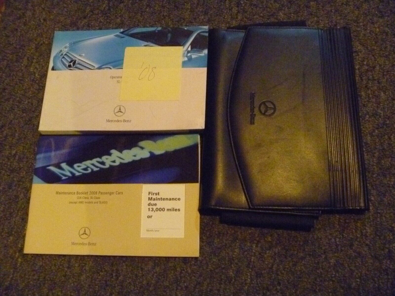2008 Mercedes Benz SL550 SL600 SL55 SL65 AMG Convertible Owner Manual Set