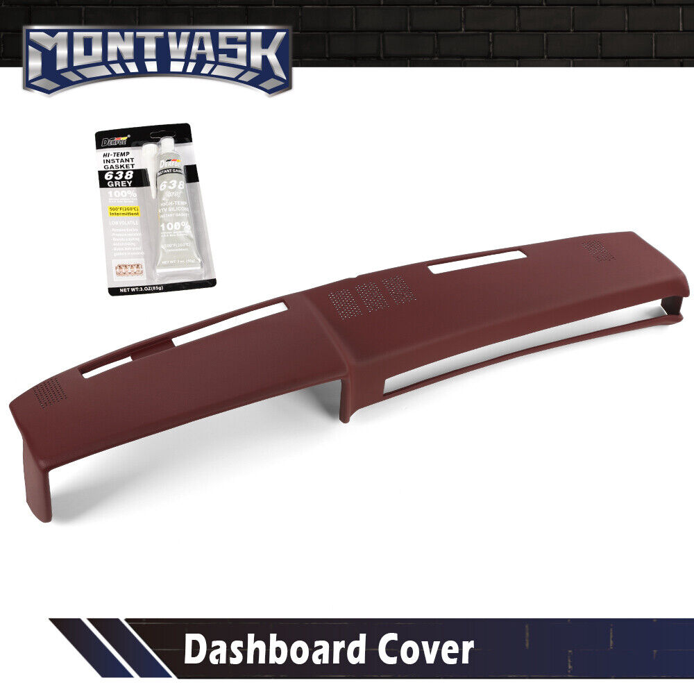 Dash Pad Cover Red Fit For 1981-1991 Chevrolet GMC C/K/R/V Truck/SUV Pickup