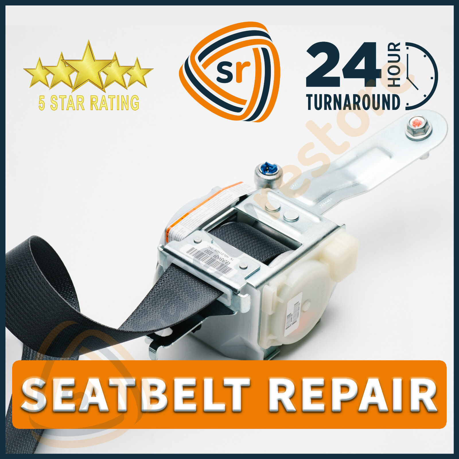 FIT LOCKED SEAT BELT AND BUCKLE REPAIR REBUILD RESET RECHARGE SERVICE-Single