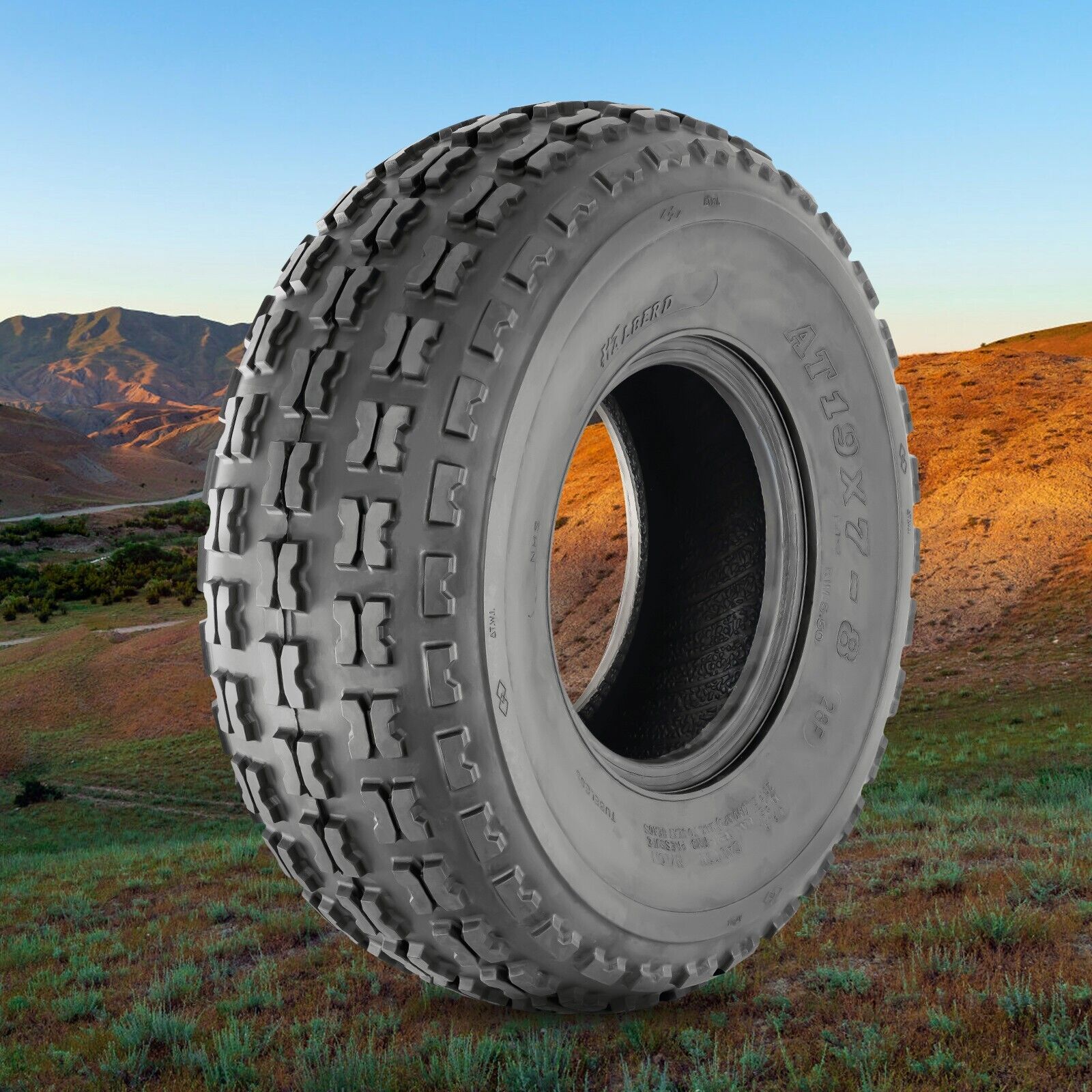 Upgrade 19x7-8 ATV Tire 4Ply Heavy Duty 19x7x8 19x7.00-8 Tubeless Replacement