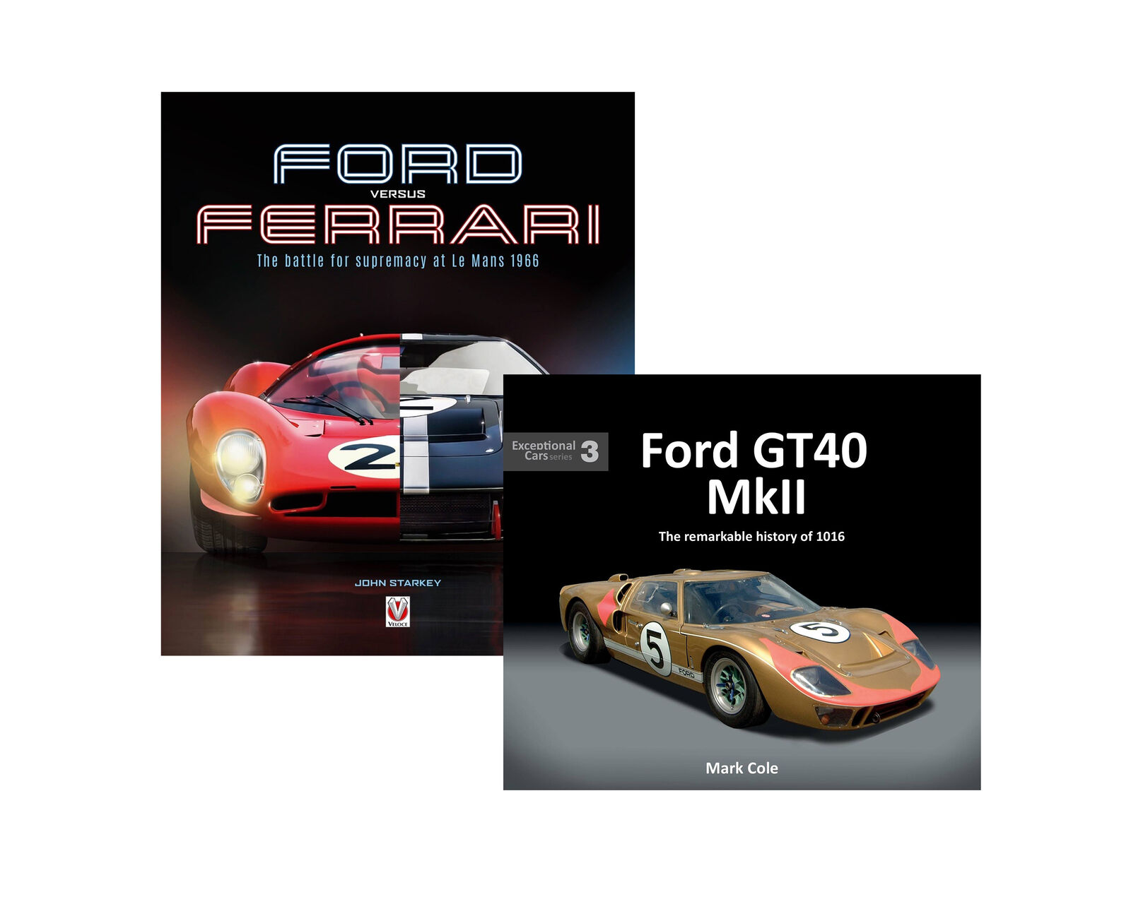 Ford versus Ferrari & Ford Gt40 Mk II: The Remarkable History Of 1016 Book Set