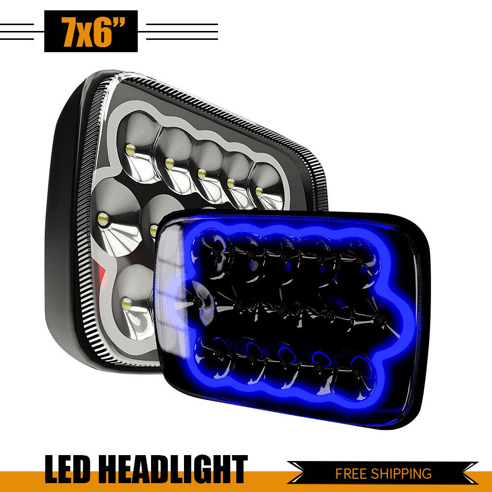2x 7X6‘’ LED Headlight Hi/Lo Beam DRL For Chevy Express Cargo Van 1500 2500 3500