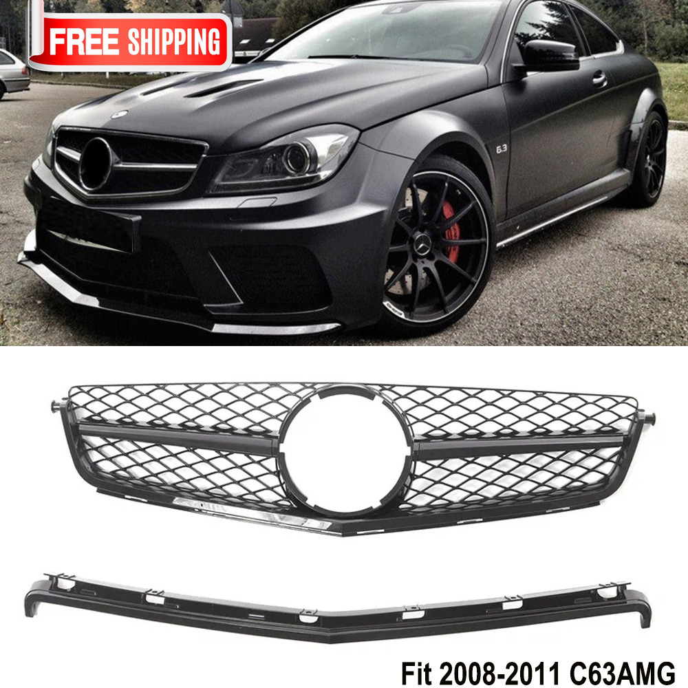 Front Upper Grille Grill For Mercedes Benz W204 C63 C63 2008 2009 2010 2011