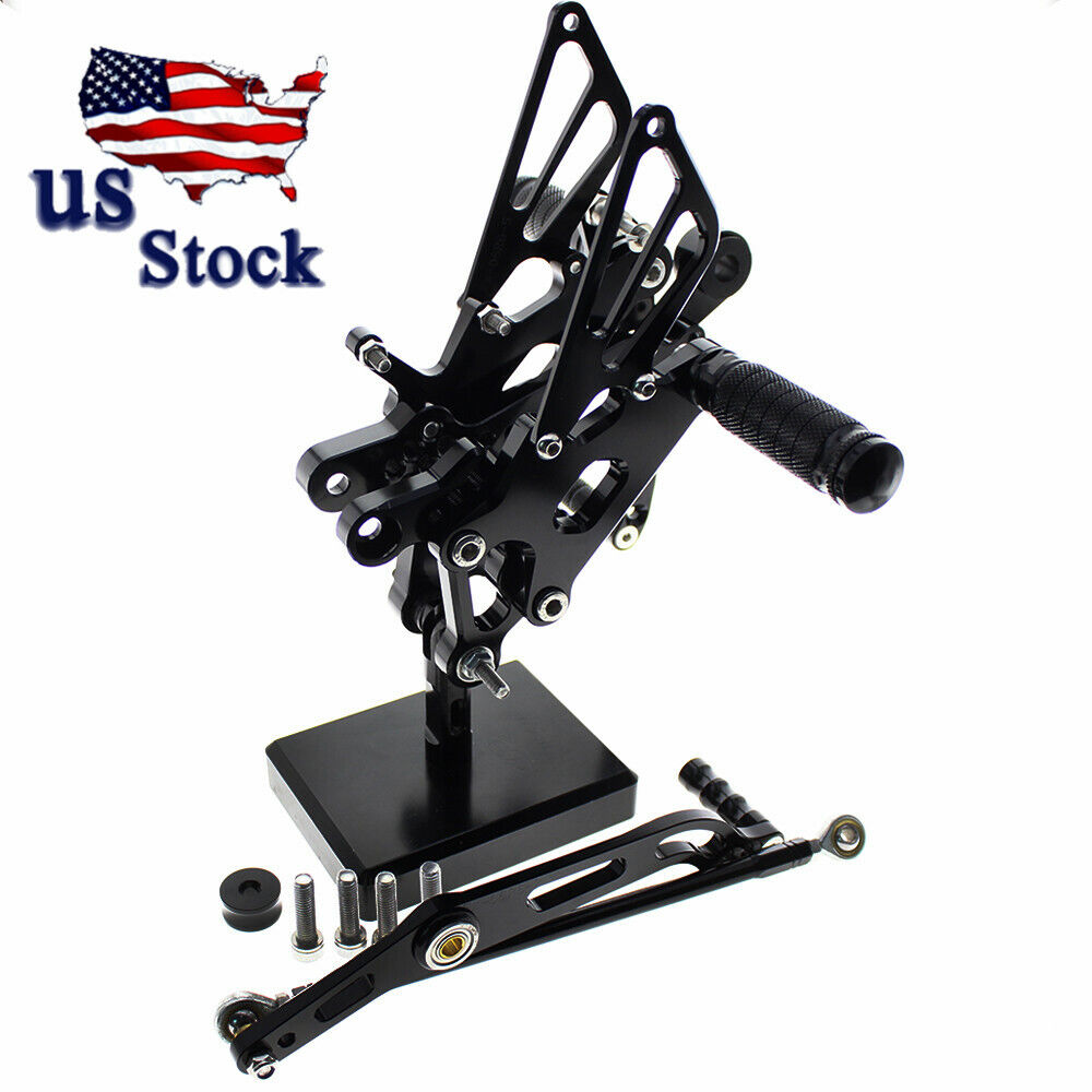 US CNC For Yamaha YZF R6 2006 2007 2008 2009-2016 Rearsets Foot Pegs Rearsets