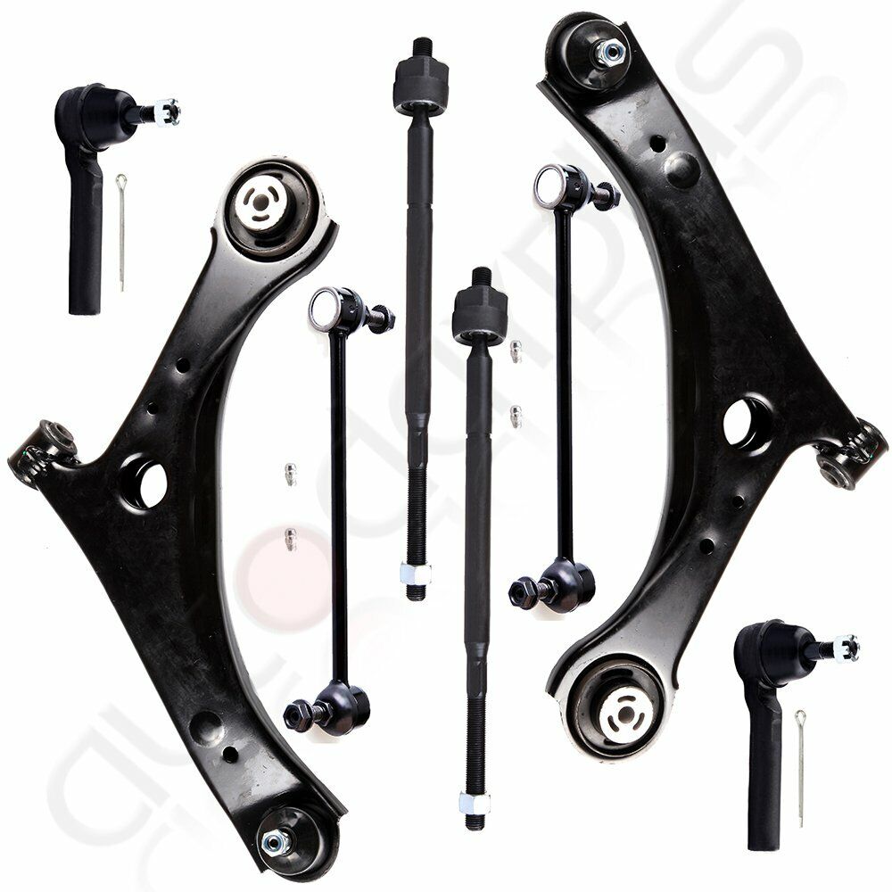 8pcs Front Suspension Control Arms Tie Rod Kit For 2008-16 Chrysler Town/Country