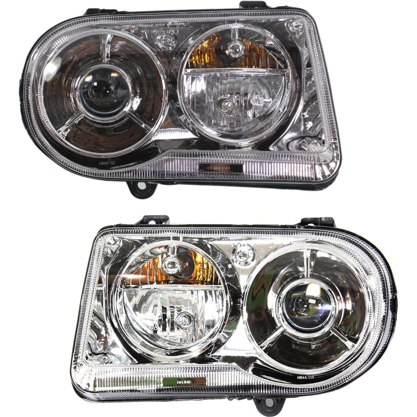 Headlight Set For 2005-2010 Chrysler 300 C and C SRT8 Left and Right HID 2Pc