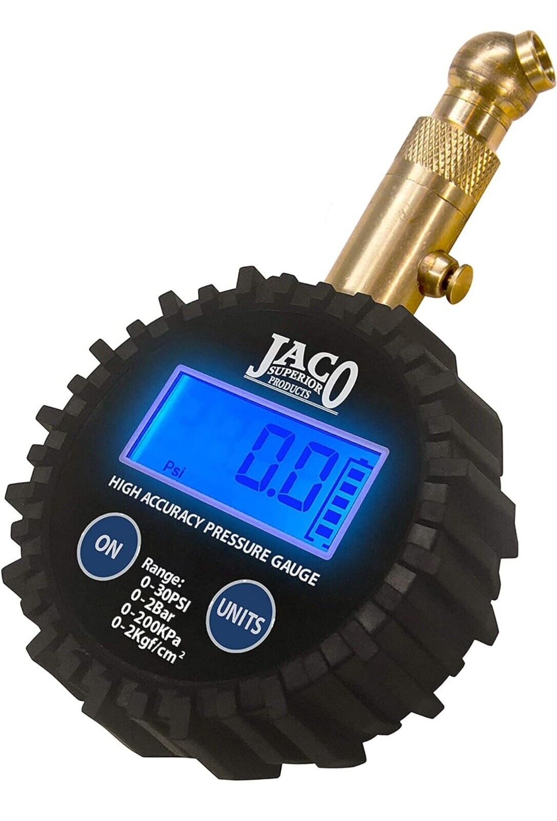 Jaco Elite Digital Professional Low Pressure Tire Gauge - 30 PSI