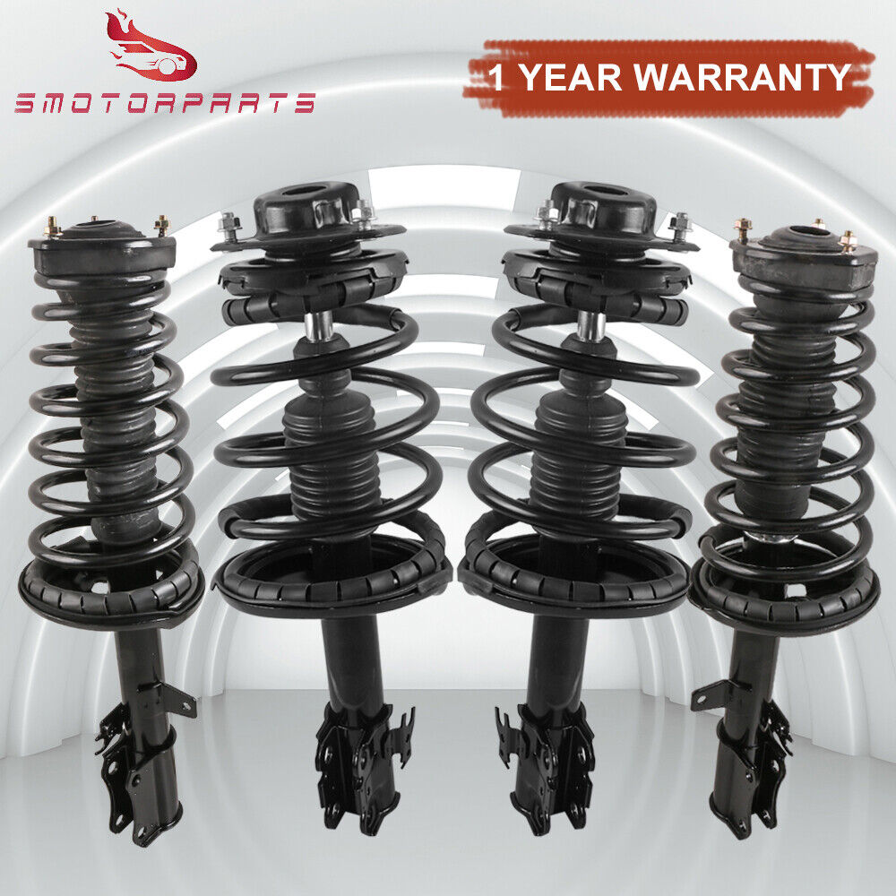 For 1992-1996 Toyota Camry 2.2L Set Front+Rear Complete Shock Struts W/ Spring