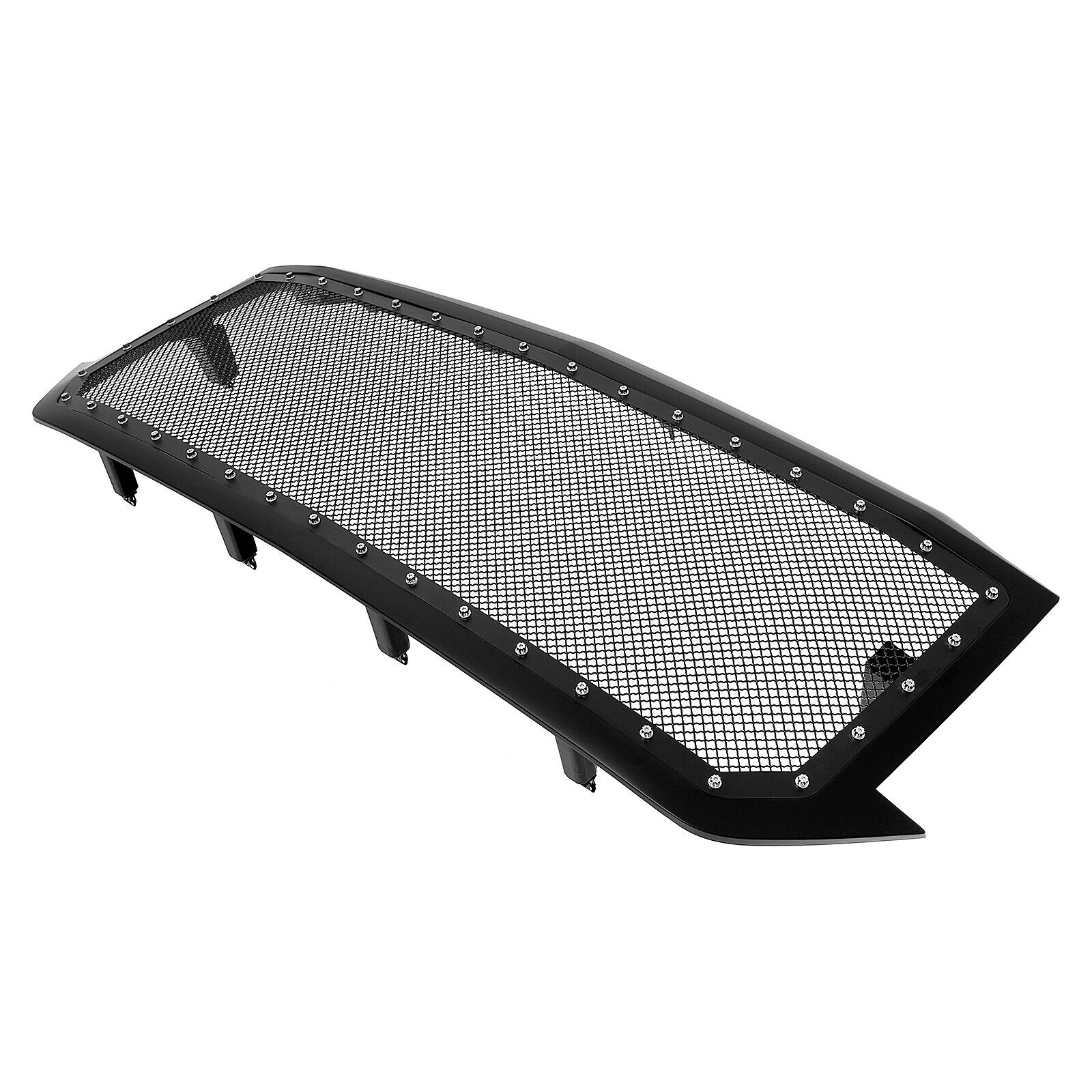 For 16-18 Chevy Silverado 1500/19 LD Upper Stainless Mesh Grille Black Shell