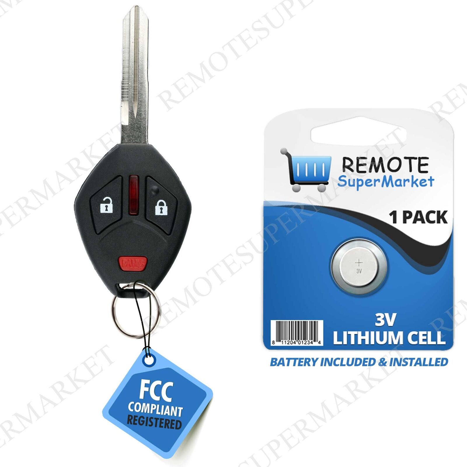 Replacement for 2006-2008 Mitsubishi Endeavor Remote Car Key Fob Thin Blade