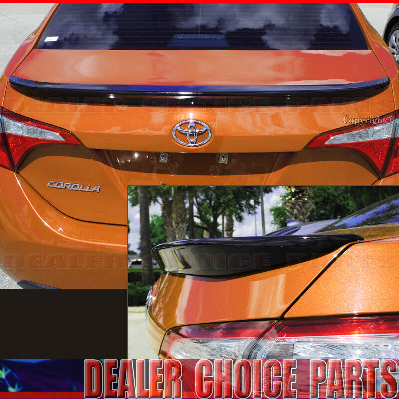 For 2014-2017 2018 2019 TOYOTA Corolla Factory Style Spoiler PAINTED GLOSS BLACK