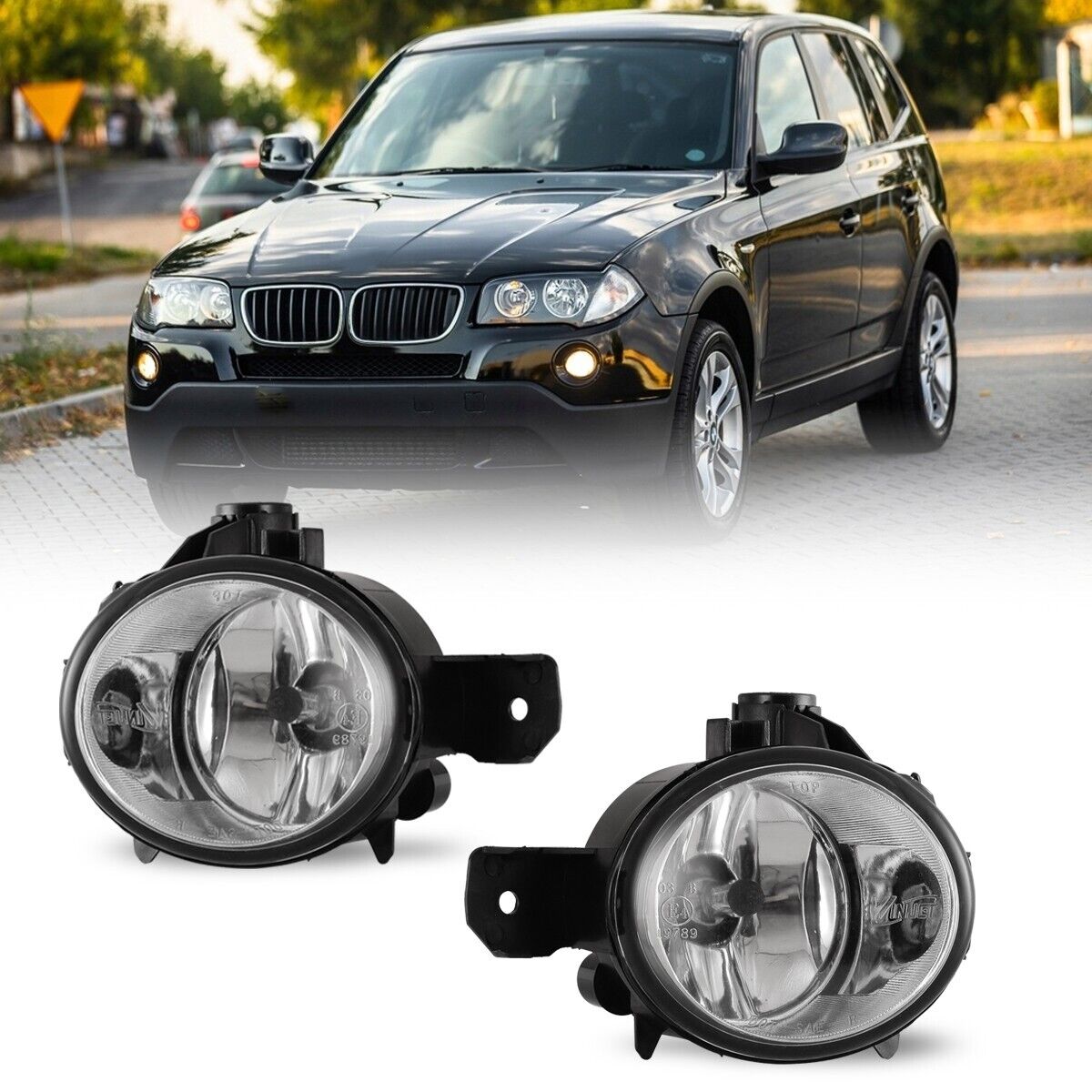 Pairs Fog Lights for 2007-2010 BMW X3 X5 2008-2013 BMW 128i /135i 2013 BMW 135is
