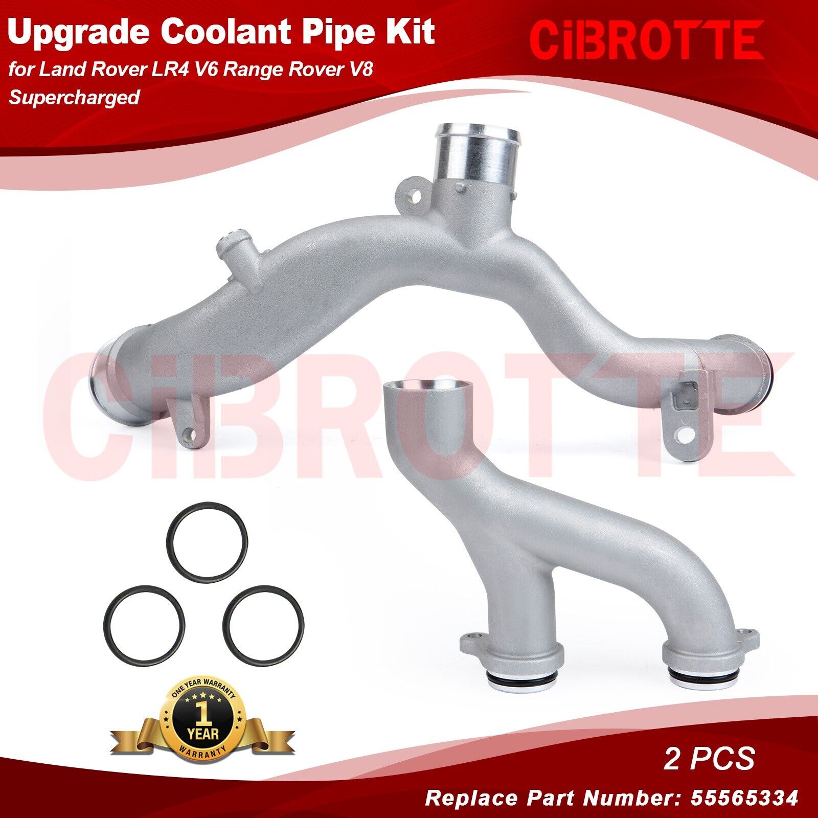 Upgrade Coolant Pipe Kit for Land Rover LR4 3.0L Range Rover 5.0L Supercharged