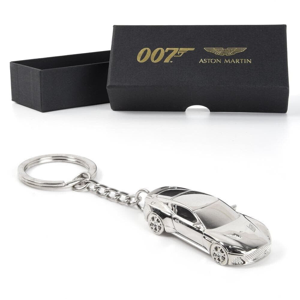 New~ 007 JAMES BOND Aston Martin DBS Keychain Keyring Silver