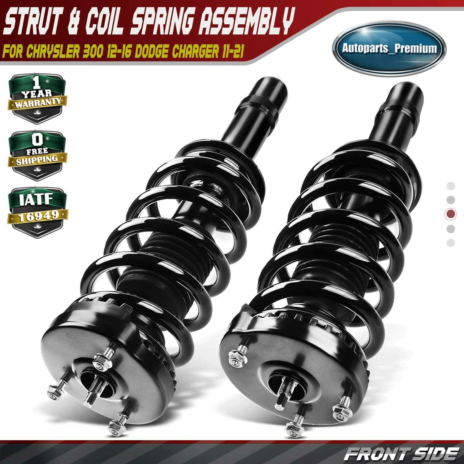 2x Complete Strut & Coil Spring Assembly for Chrysler 300 Dodge Charger 5.7L AWD
