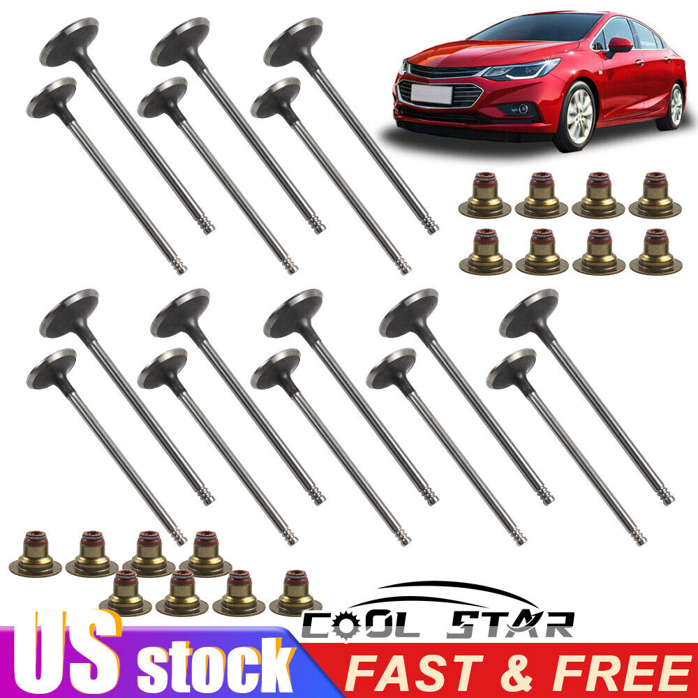 1.8L Engine Intake & Exhaust Valve Kit For 11-18 CHEVY SONIC CRUZE