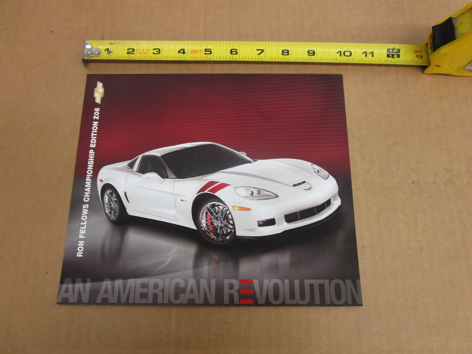 2007 Chevrolet Ron Fellows Z06 Corvette SHEET sales brochure literature