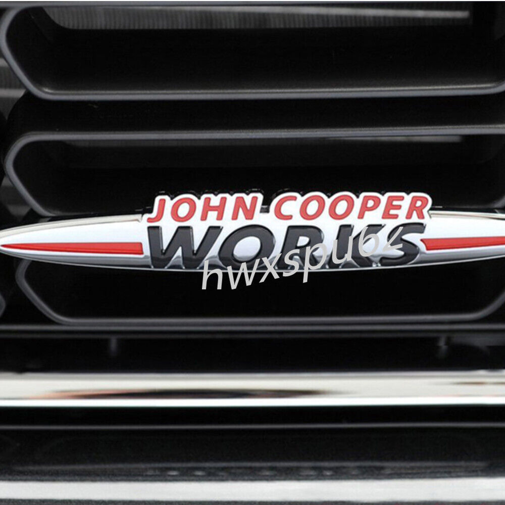 Front Grille Badge John Cooper Works Emblem For Mini JCW R50 R53 R55 R56 R57 R60