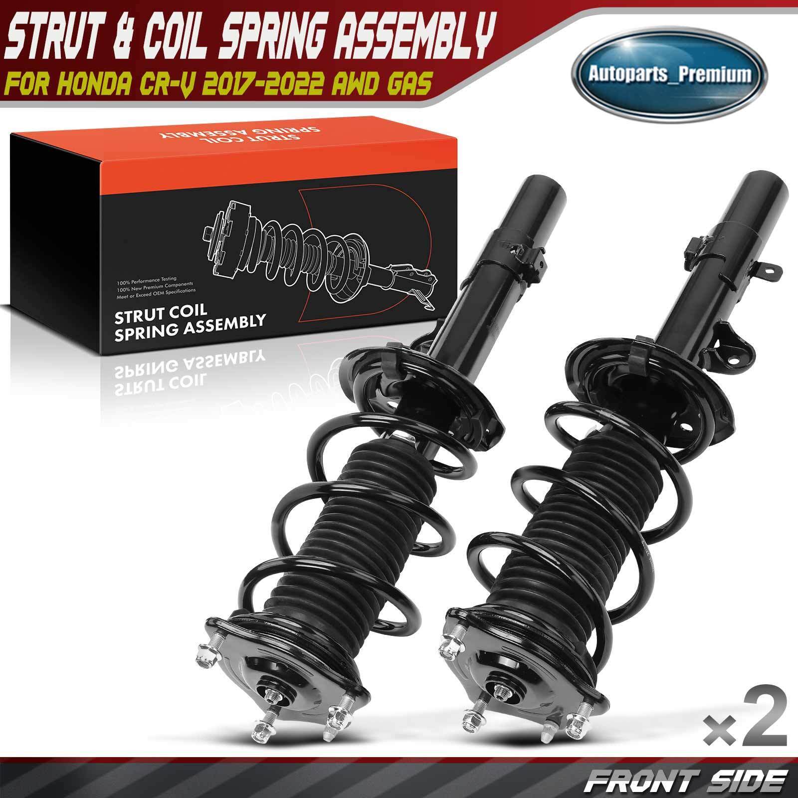 2x Front Complete Strut & Coil Spring Assembly for Honda CR-V 2017-2022 AWD GAS