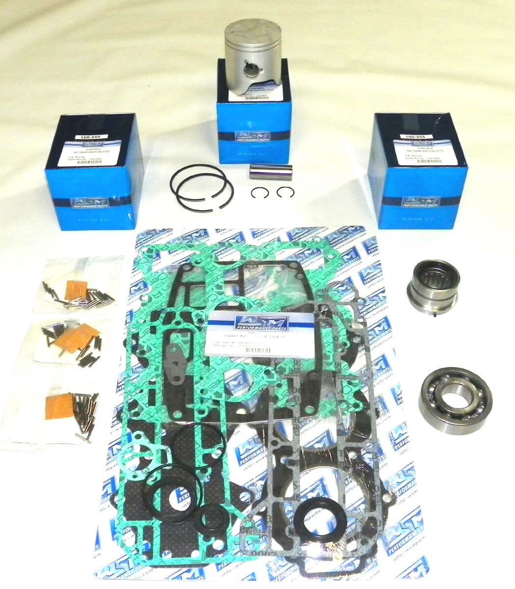 WSM Yamaha 60 / 70 Hp 3 Cyl. Power Head Rebuild Kit 100-255-10 - Standard Size