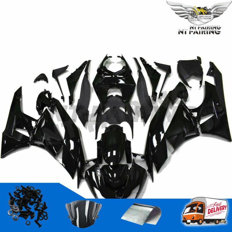 Black Plastic Fairing Bodywork Kit Fit for Kawasaki ZX6R ZX-6R 2009-2012 10 l003