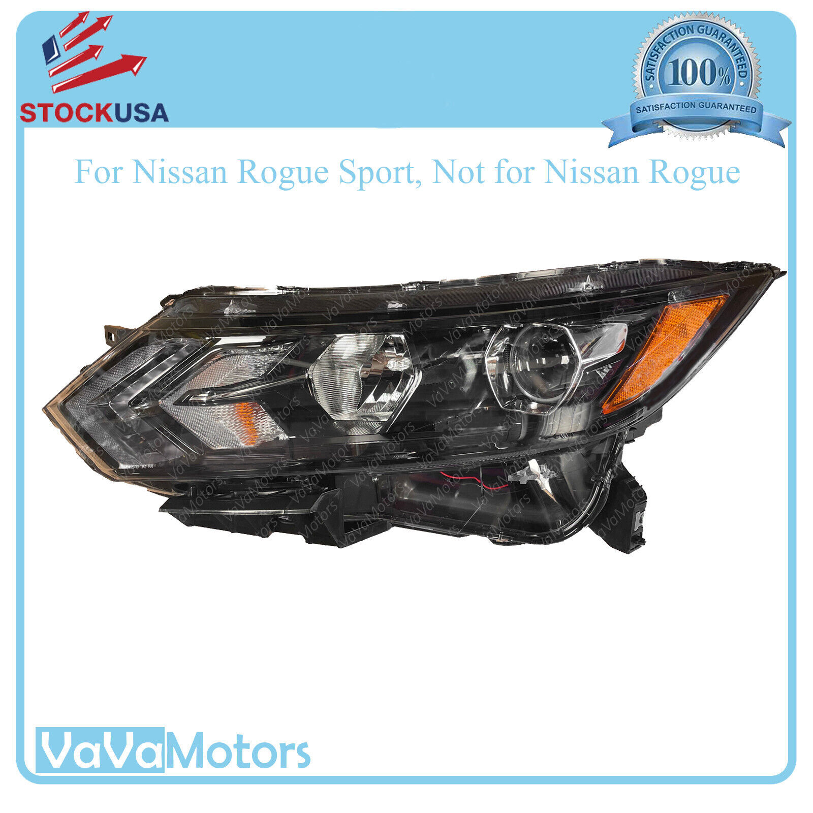 Fits 2020 2021 2022 Nissan Rogue Sport LED Headlight Assembly Driver Left Side