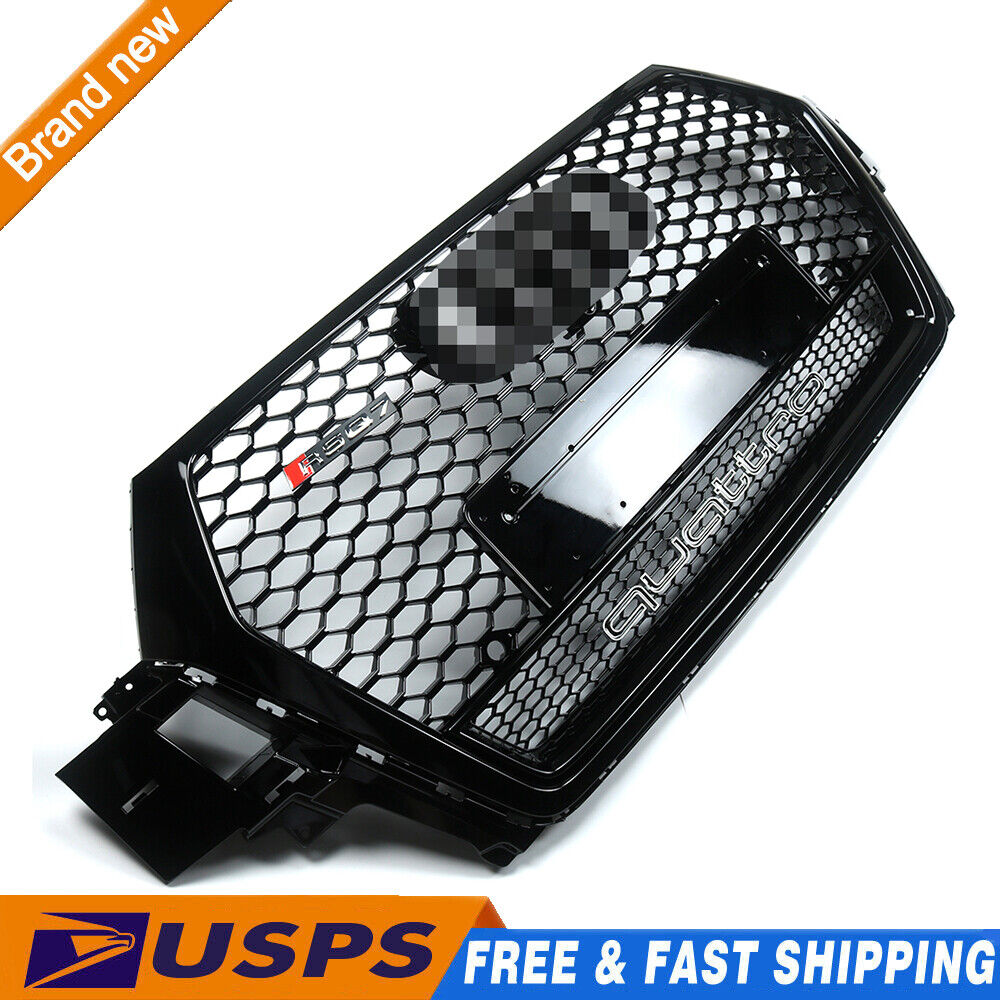 Honeycomb Mesh Sport RSQ7 Style Hex Center Grille For 16-19 Audi Q7 With Quattro