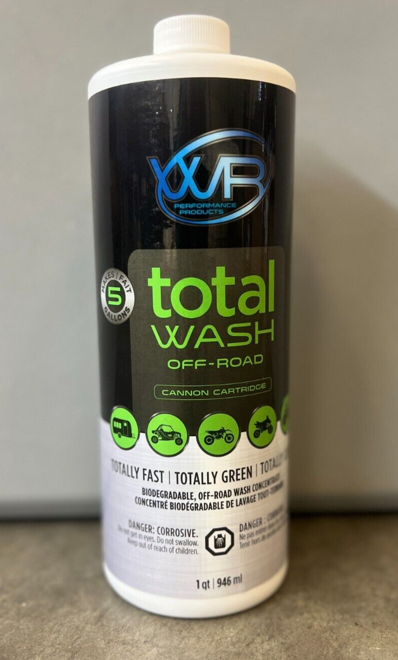 Total Wash Off-Road Cartridge WR Performance MX ATV UTV Soap Foam Cleaner 1qt