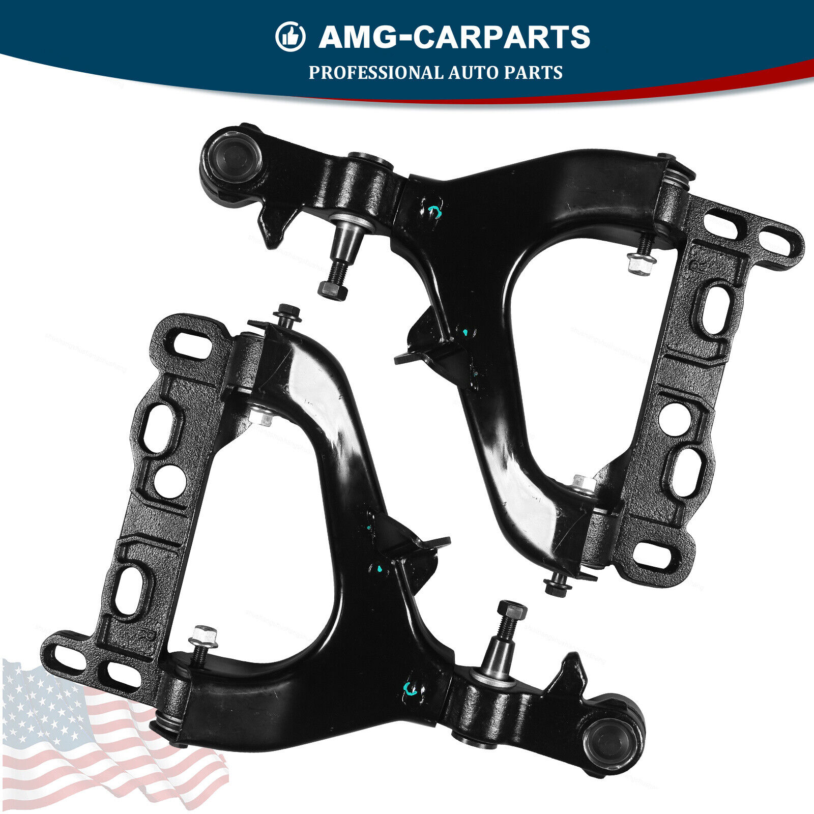 Pair Front Lower Control Arms Fit for 2004-2007 GMC Envoy Chevy Trailblazer