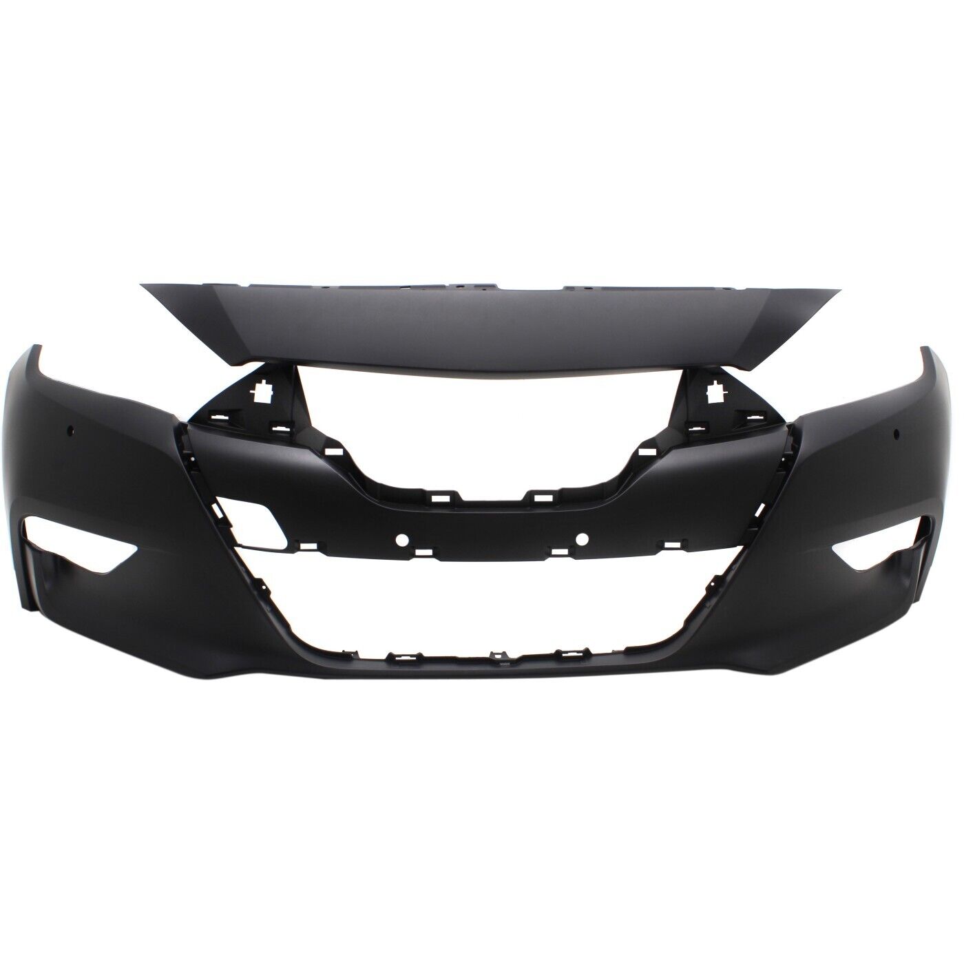 Front Bumper Cover For 16-18 Nissan Maxima Primed With Parking Aid Sensor Holes