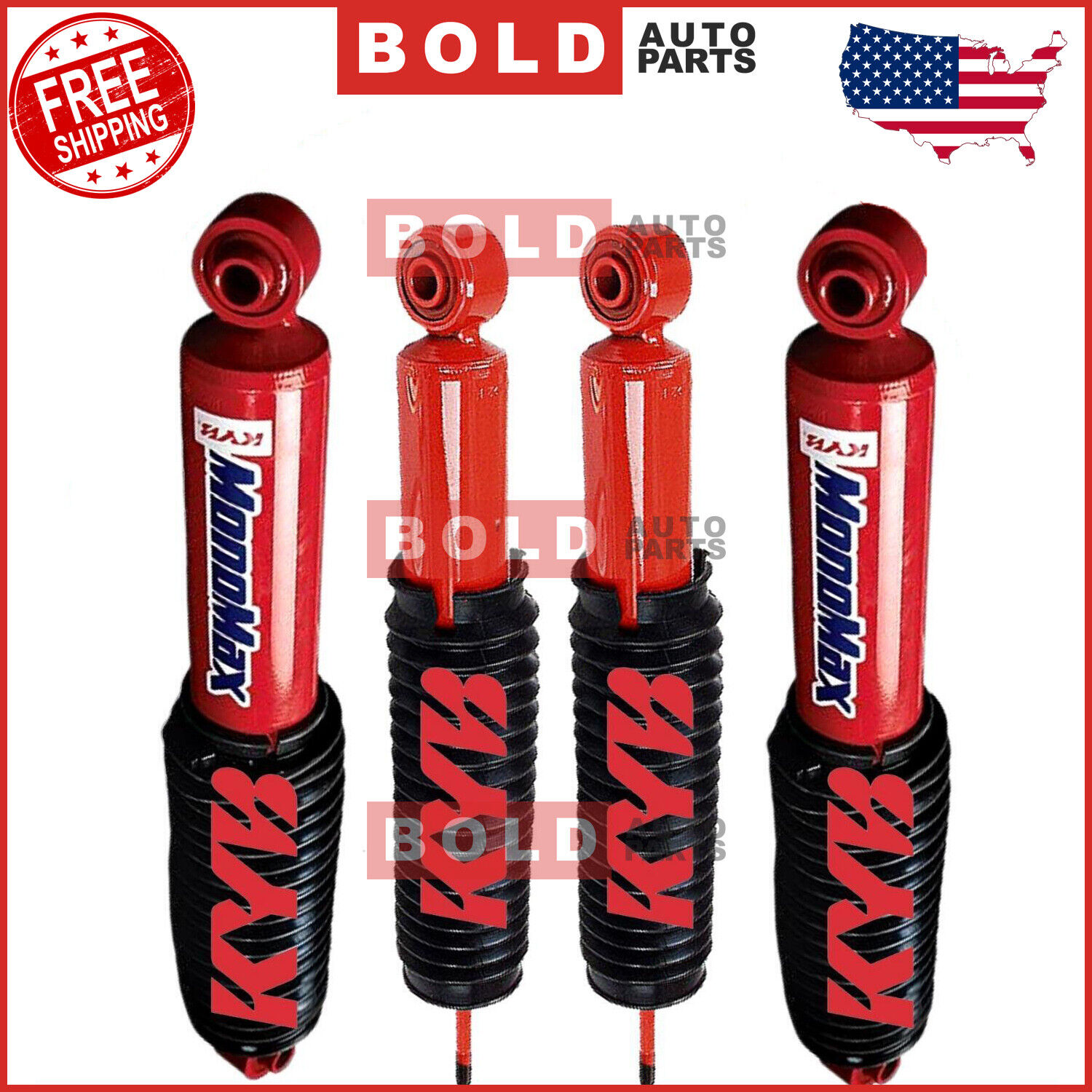 Genuine KYB 4 MONOMAX Max Duty Upgrade SHOCKS Front Rear For HUMMER H2 2003-2007