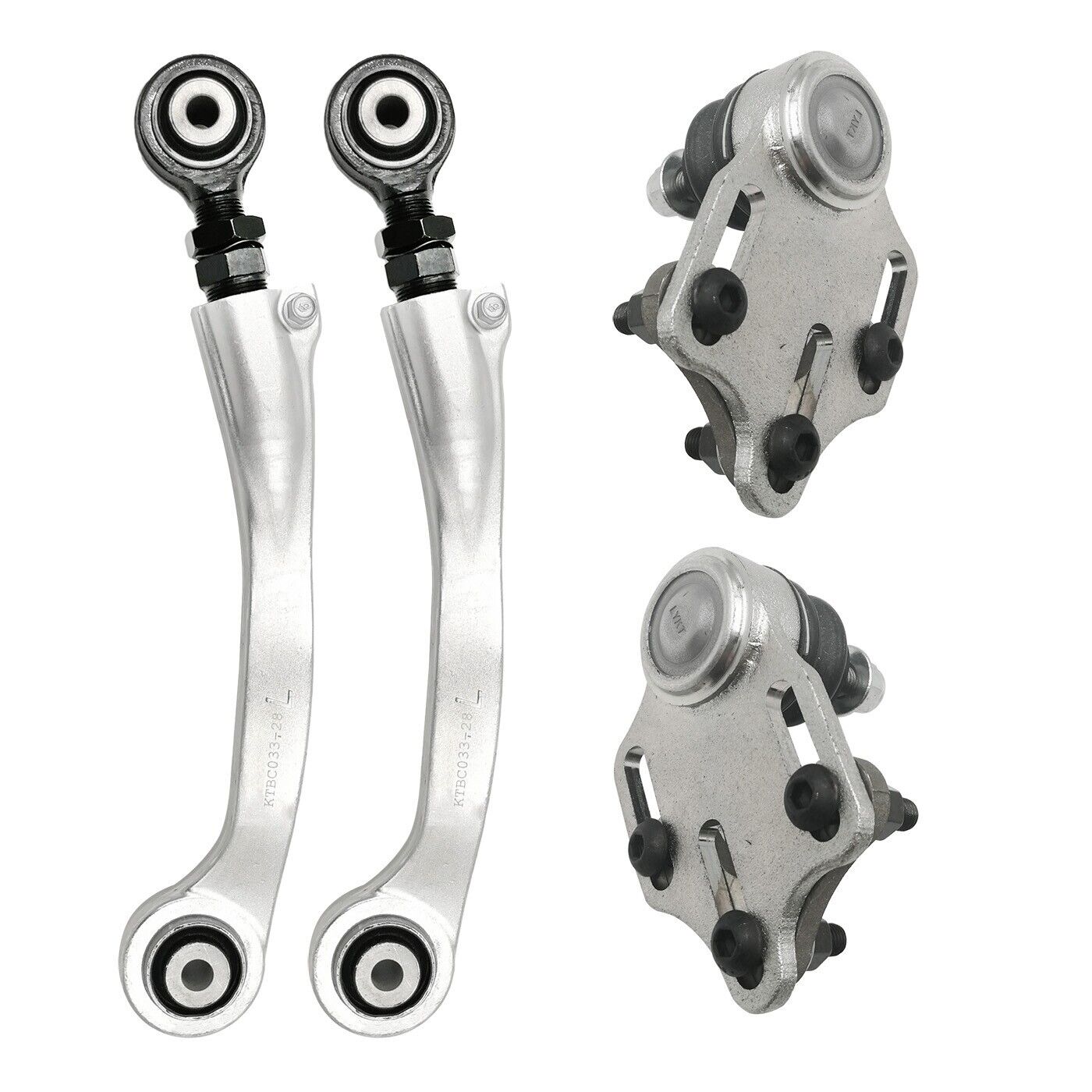 4pcs Alignment Front Camber Ball Joint & Rear Camber Arms For Benz S、CLS、E、AMG
