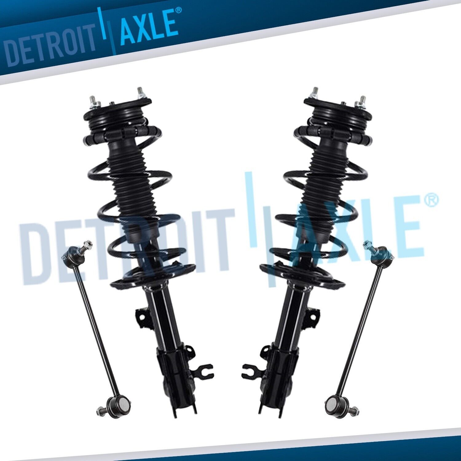 AWD Front Struts w/ Coil Spring Assembly Sway Bars Kit for 2013-2016 Mazda CX-5