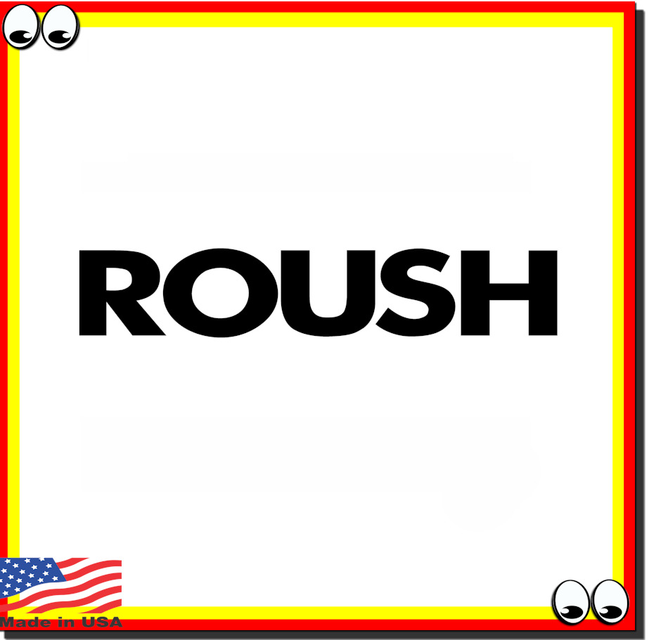 ROUSH Racing Mustang Vinyl Cut Decal Sticker Logo For Door Handles, Windows Etc.