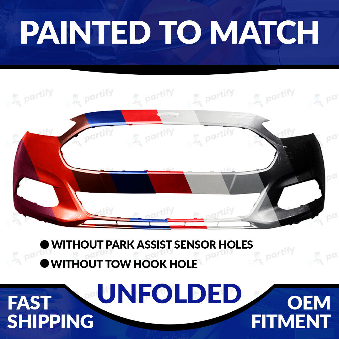 NEW Painted To Match Unfolded Front Bumper For 2013 2014 2015 2016 Ford Fusion
