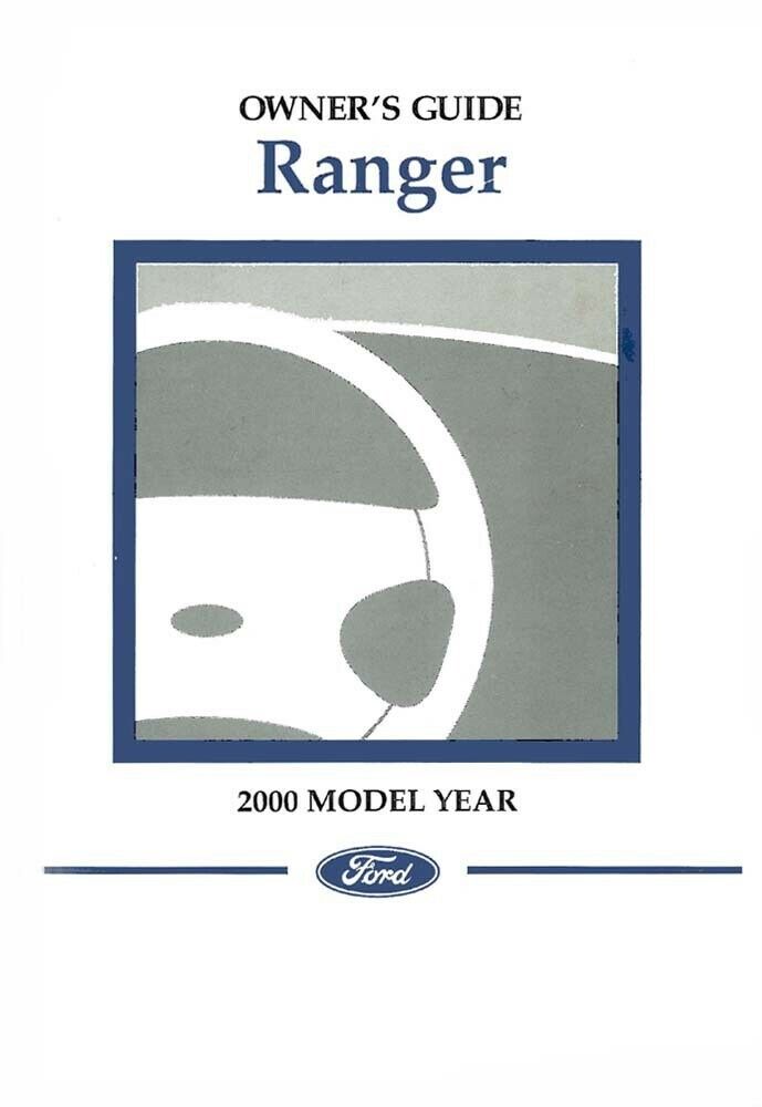 2000 Ford Ranger Owners Manual User Guide