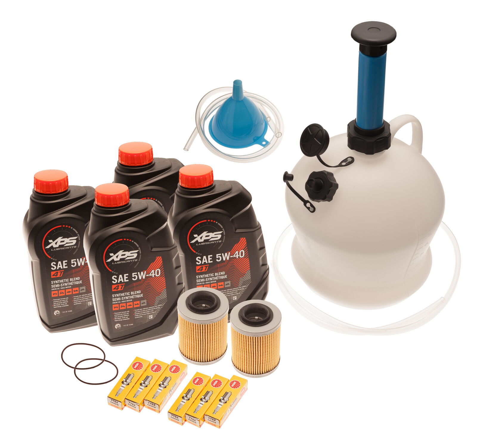 Sea Doo Spark GTI GTS 900 ACE Oil Change Kit W/ Filter Pump & Spark Plugs 2-Pack