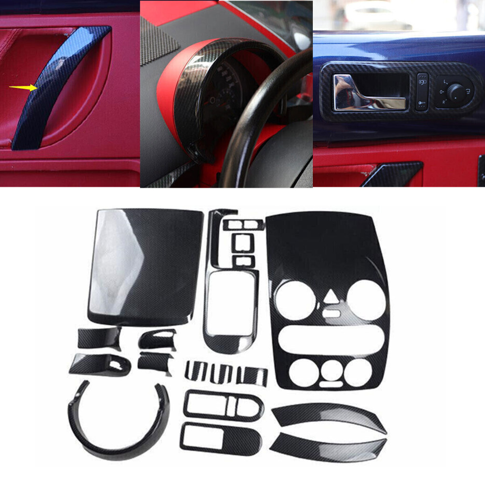 For VW Beetle 2003-2010 Carbon Fiber ABS Interior Accessories Panel Cover Trim