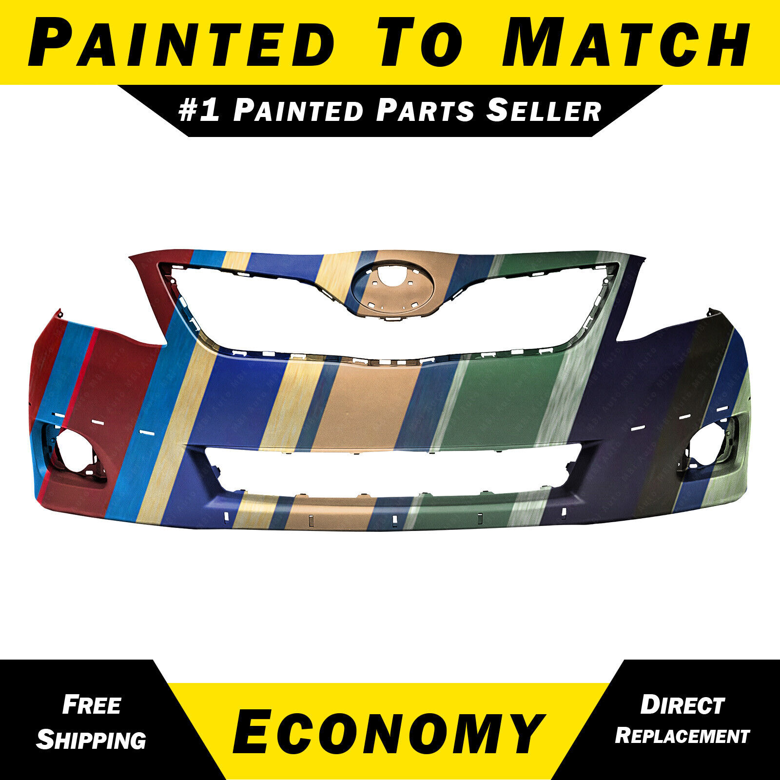 NEW Painted To Match - Front Bumper Cover for 2010 2011 Toyota Camry 5211906959