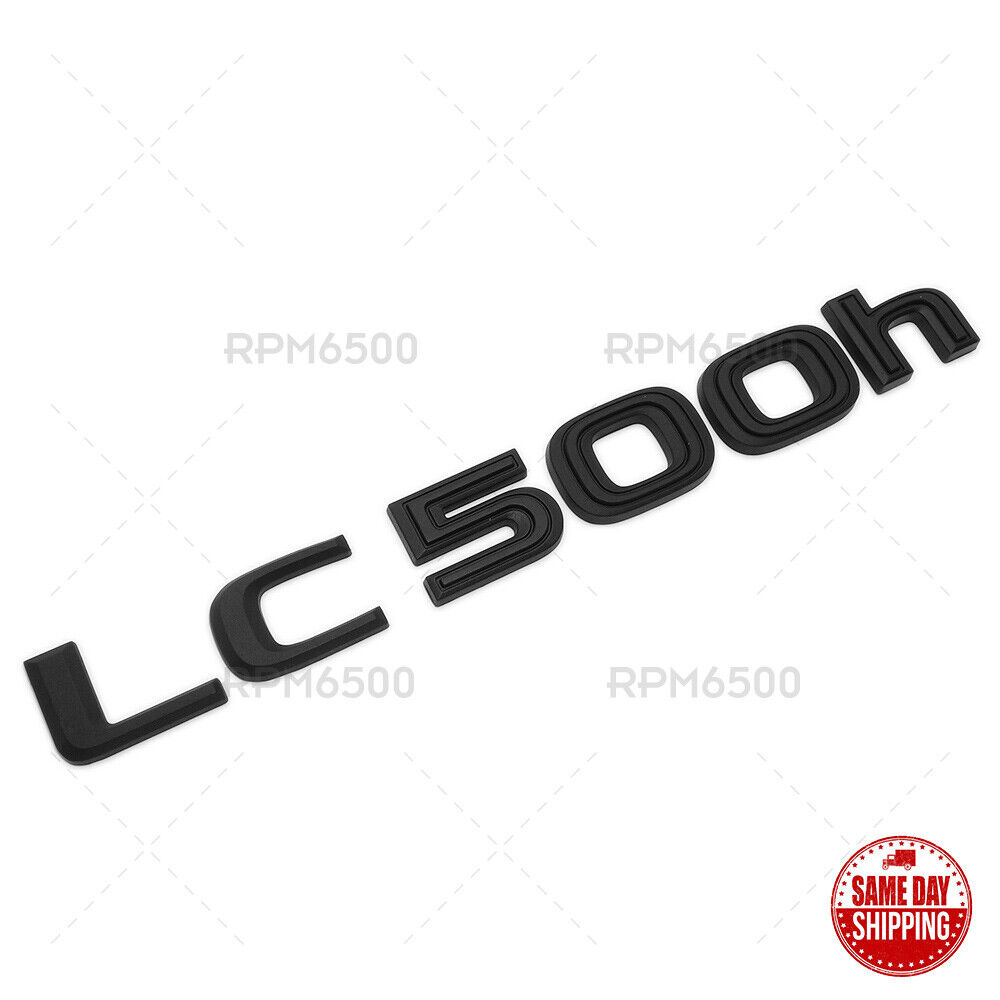 Lexus Trunk Rear LC 500h Letter Logo Badge Emblem Replace F-Sport Matte Black