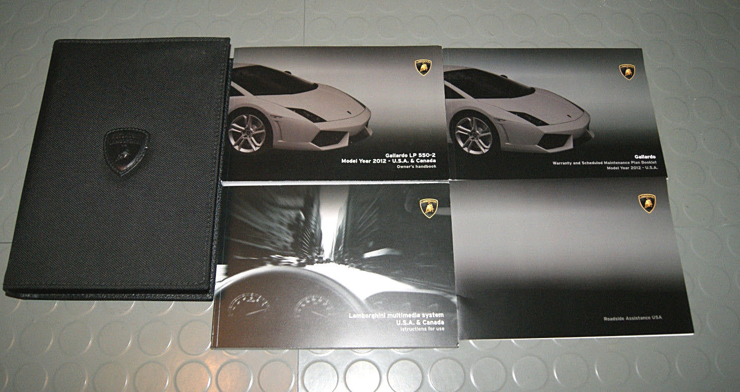 2012 Lamborghini Gallardo LP550-2 Coupe Owners Manual - SET