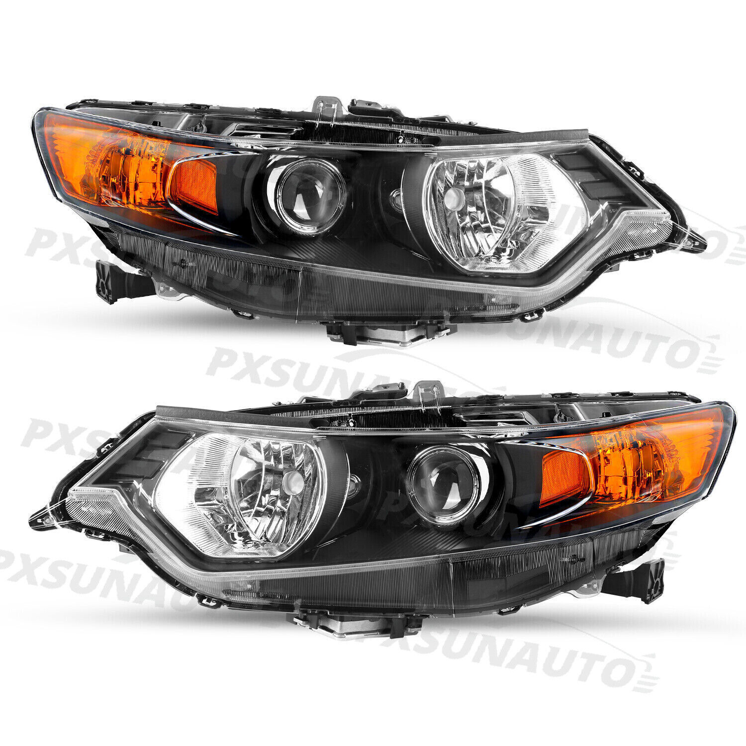 Fit For 2009-2014 Acura TSX OE Style Xenon HID Headlights Assembly Pair