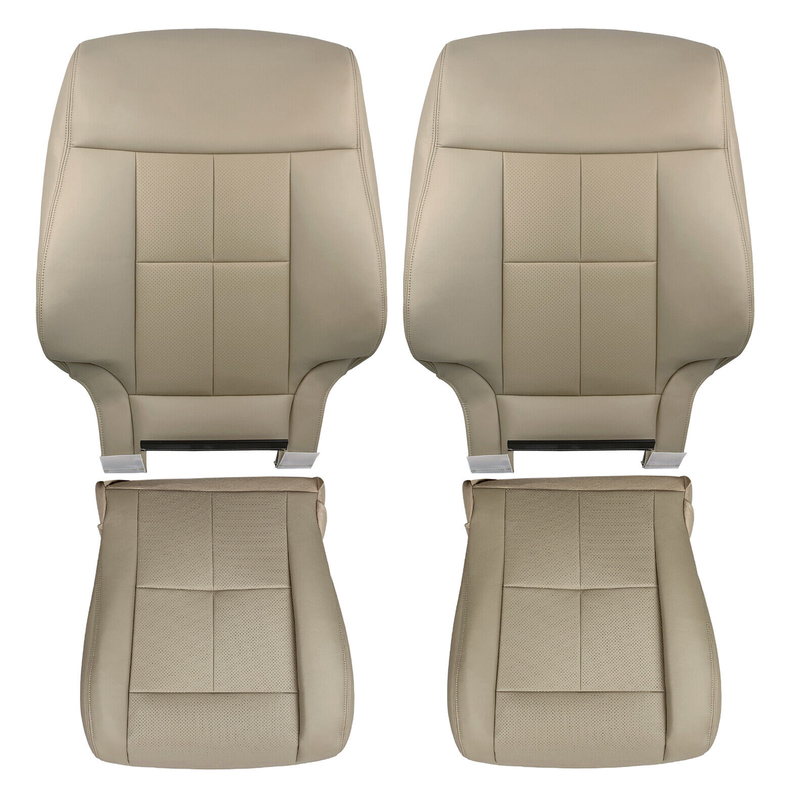 07-14 Lincoln Navigator Driver Passenger Back & Bottom Leather Seat Cover Tan