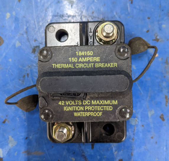 HI AMP Eaton Bussmann 150 A Amp Waterproof Manual Reset 184150 Circuit Breaker