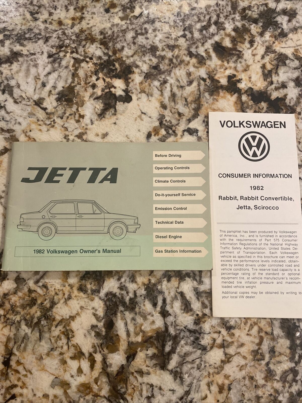 1982 Volkswagen Jetta Owner’s Manual