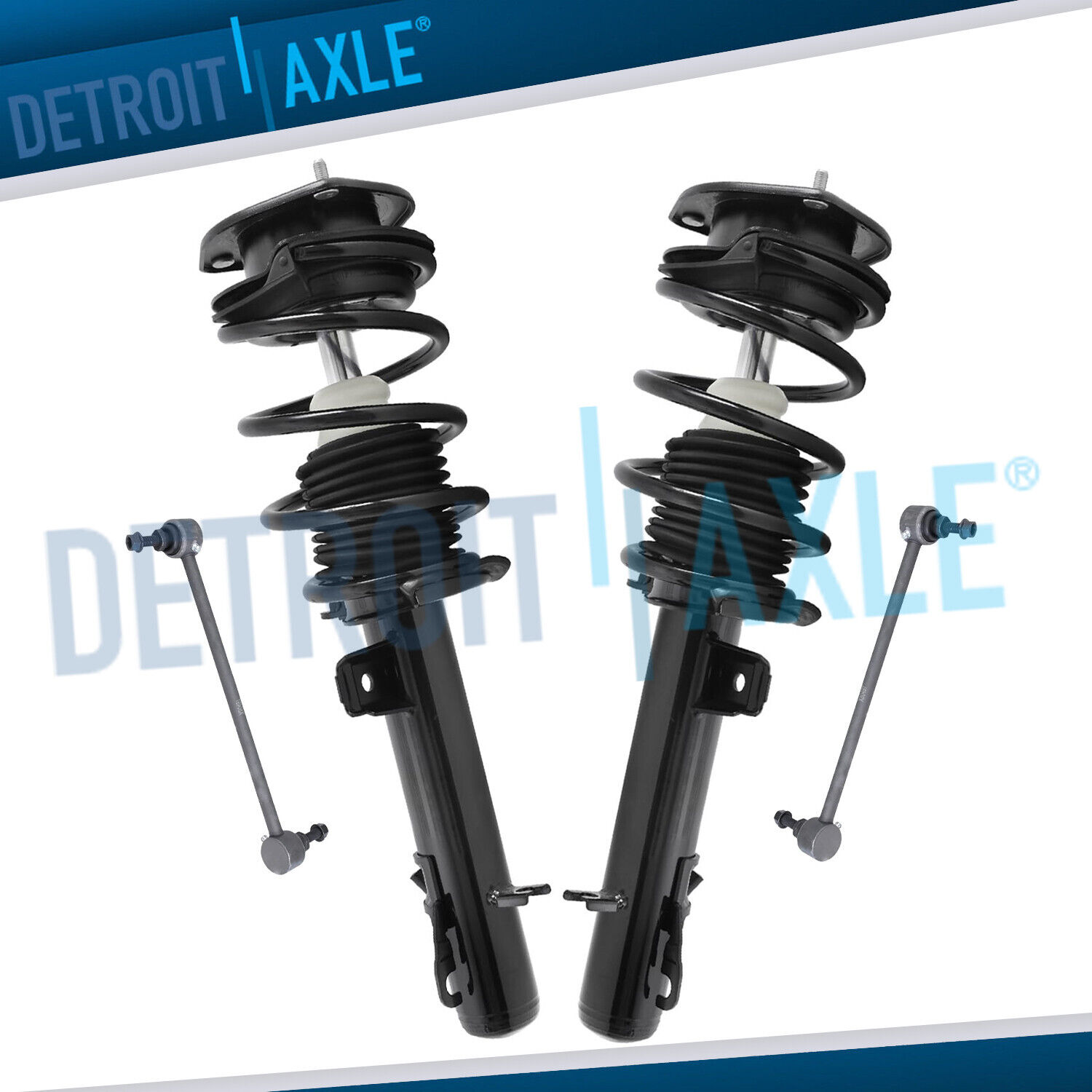 Front Struts w/Coil Springs Assembly Sway Bars Kit for 2007 - 2015 Mini Cooper