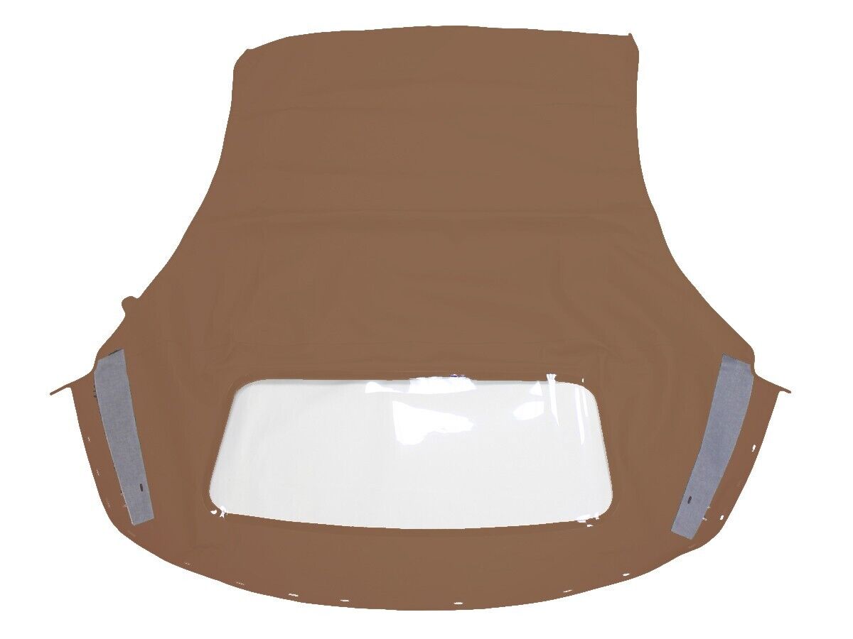 Fits: Ford Mustang 94-04 Soft Top & Plastic One Piece Style SADDLE Vinyl