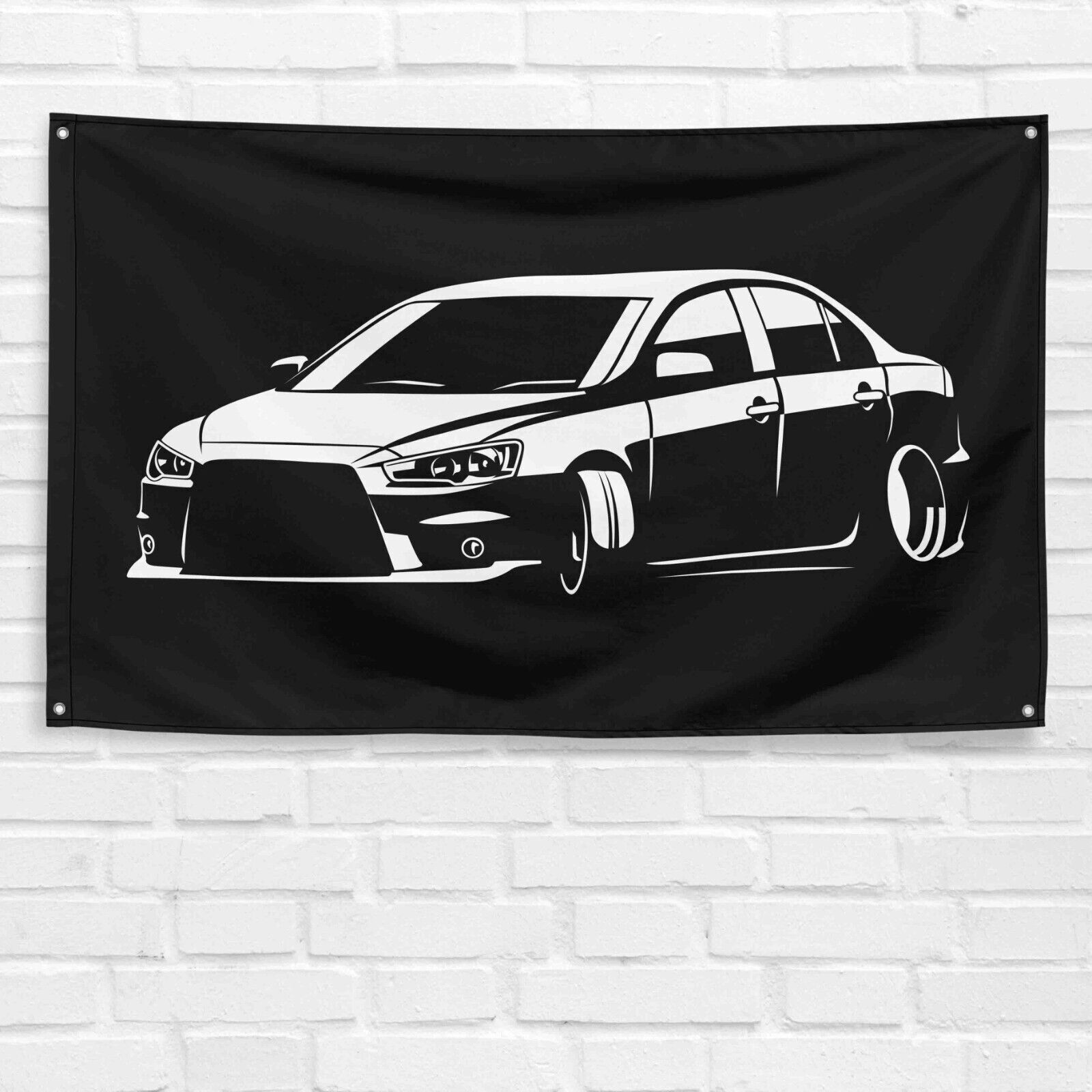 For Mitsubishi Lancer Evolution 2010 Enthusiast 3x5 ft Flag Dad Gift Banner