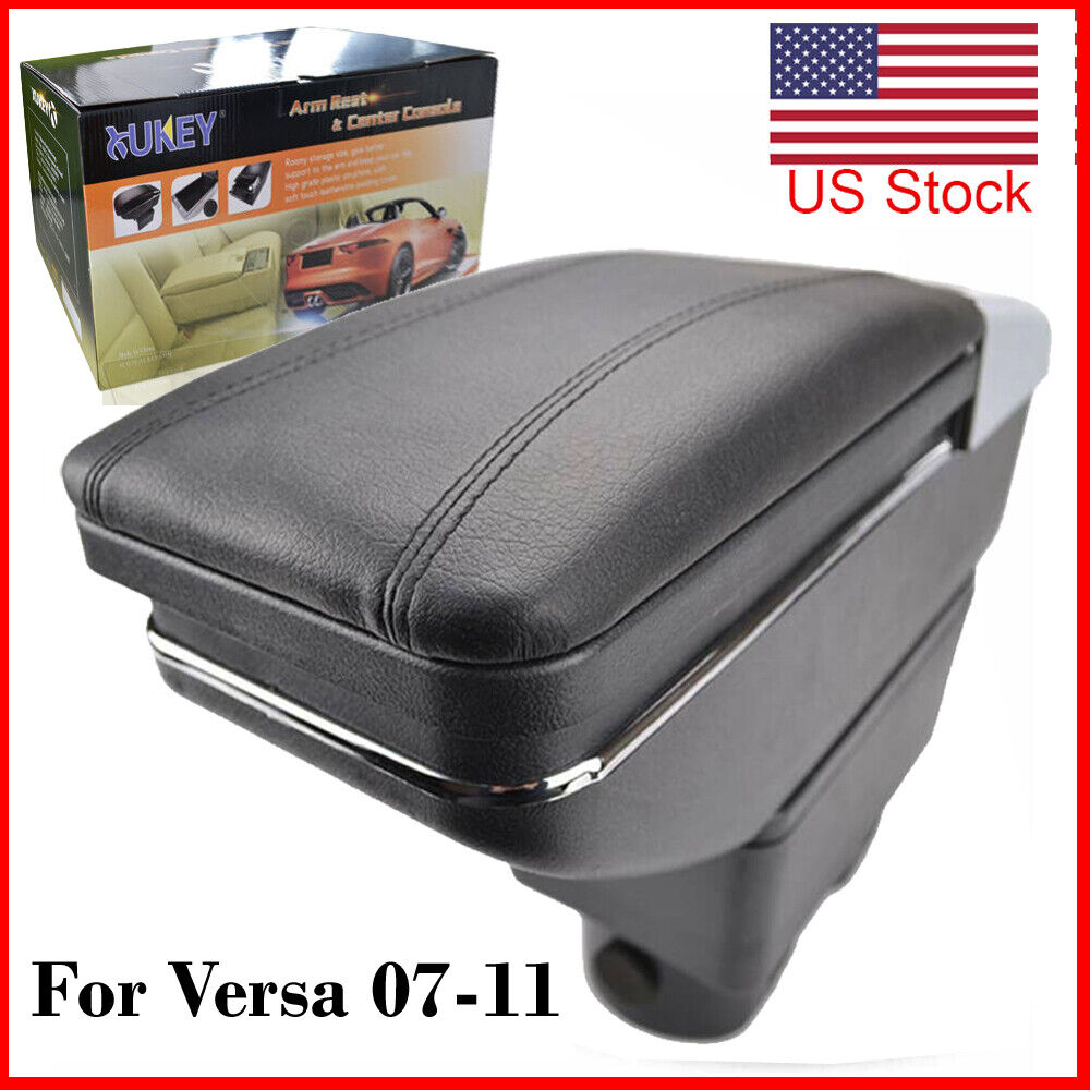 For Nissan Versa 2007-12 Car Center Console Container Armrest Storage Box Cover