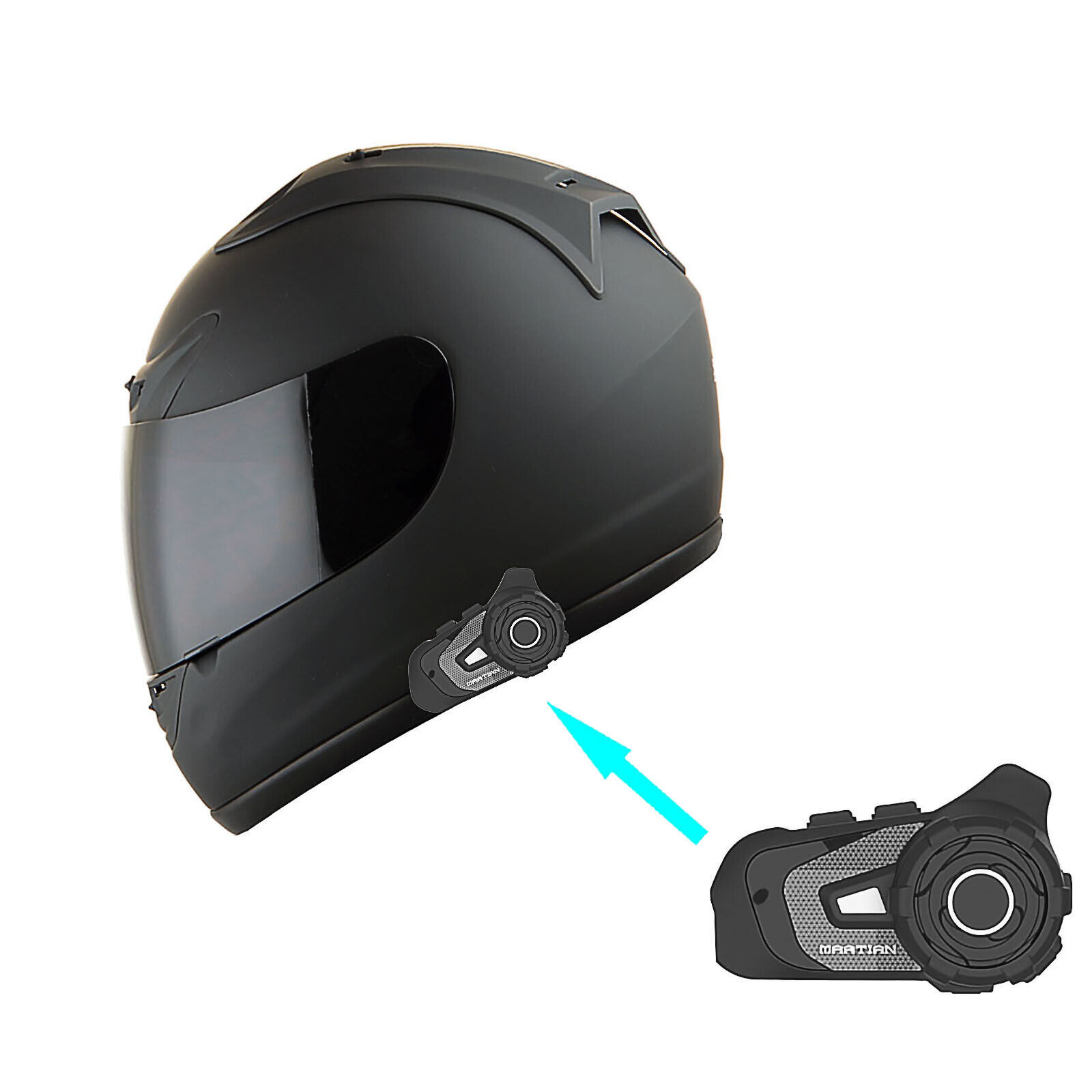 1Storm New Motorcycle JH901 Bike Full Face Helmet + One Clear Shield + Bluetooth
